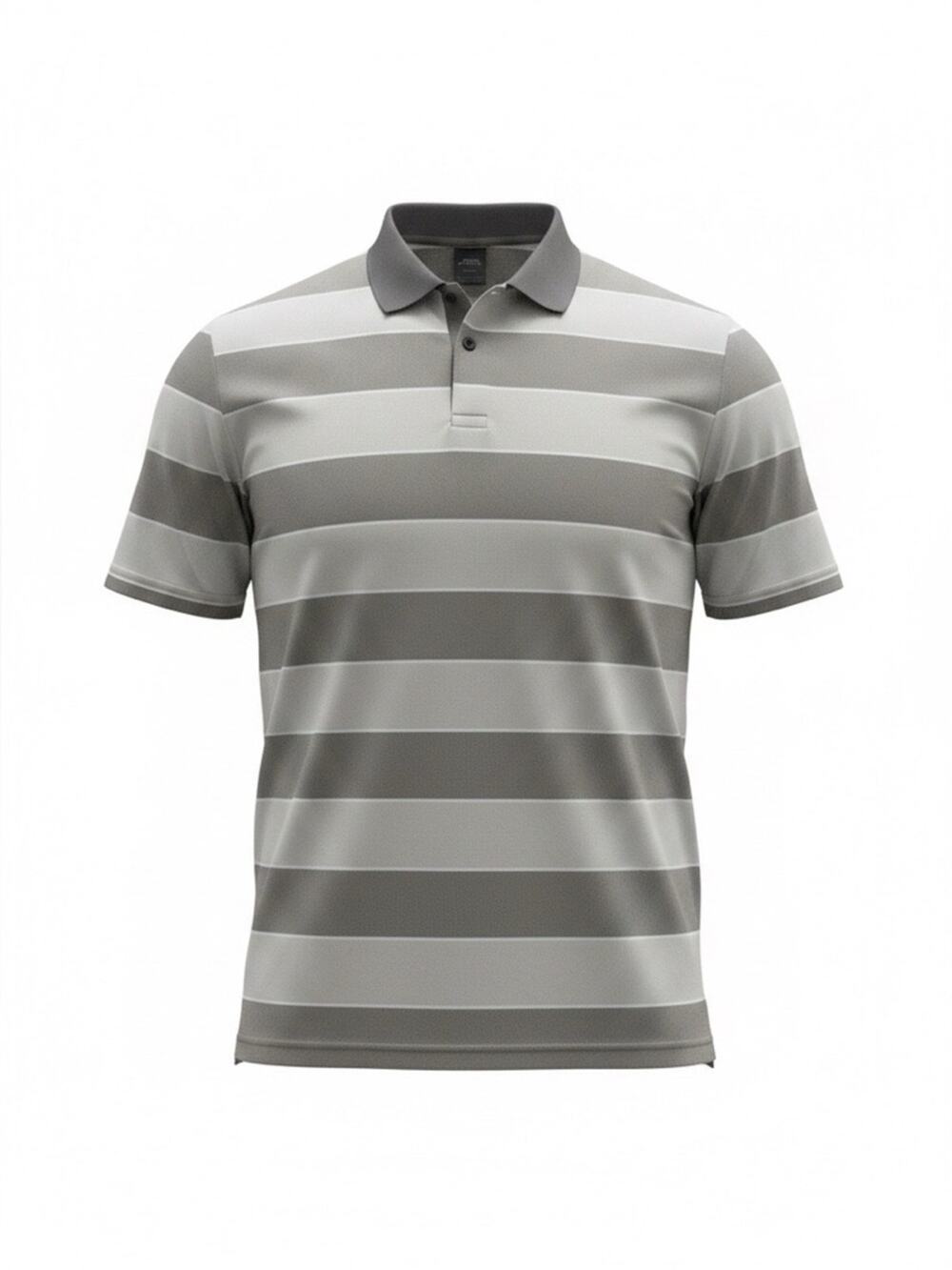 OAKLEY GOLF Men’s XXL Gray Striped Polo Shirt